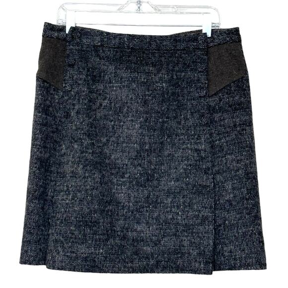 Lu Lu Cheung brown tweed wool skirt size 14 - Picture 6 of 15